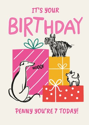 For The Dog Birthday Card