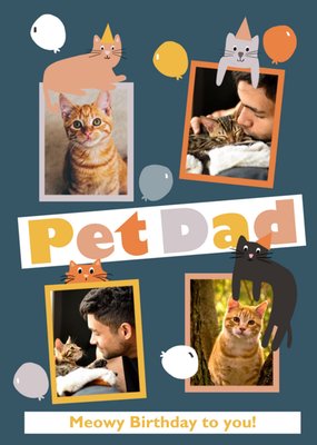Pet Dad Photo Upload Birthday Card