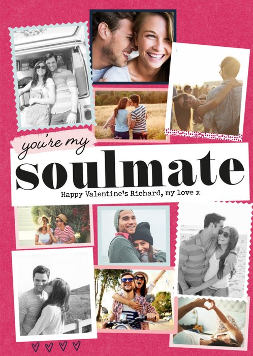 You're My Soulmate Photo Upload Valentine's Day Card