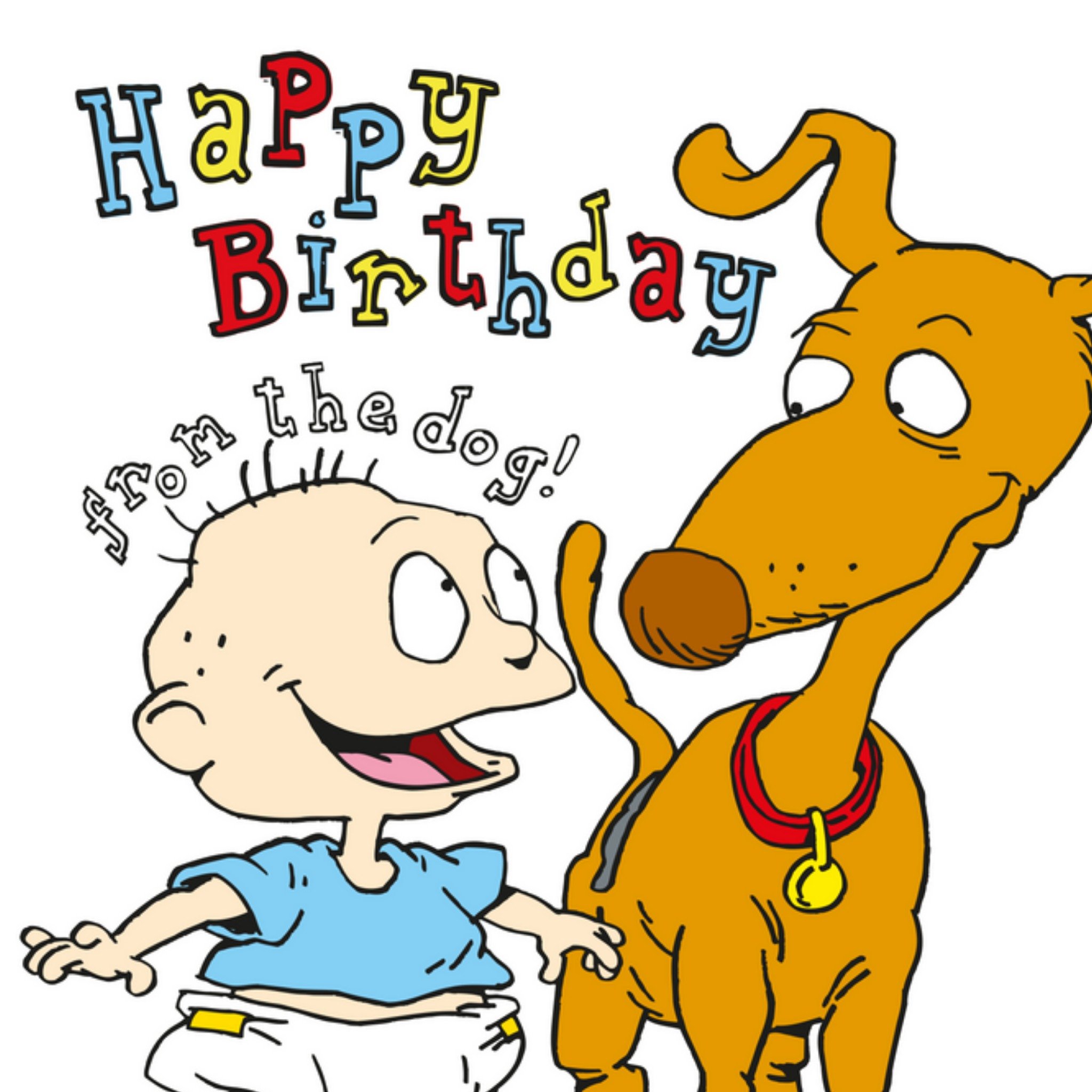 Nickelodeon Rugrats Happy Birthday From The Dog, Large Card