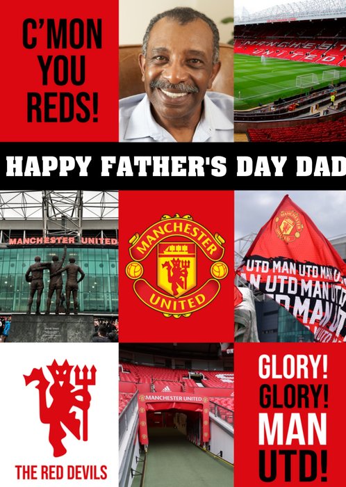Manchester United Happy Fathers Day Glory Card