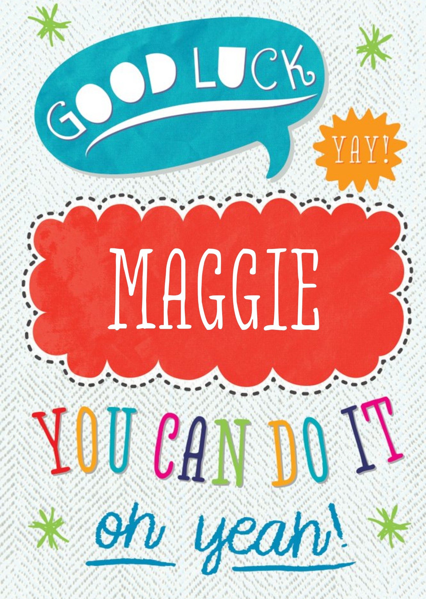 Moonpig Personalised You Can Do It Can Do It Card, Large