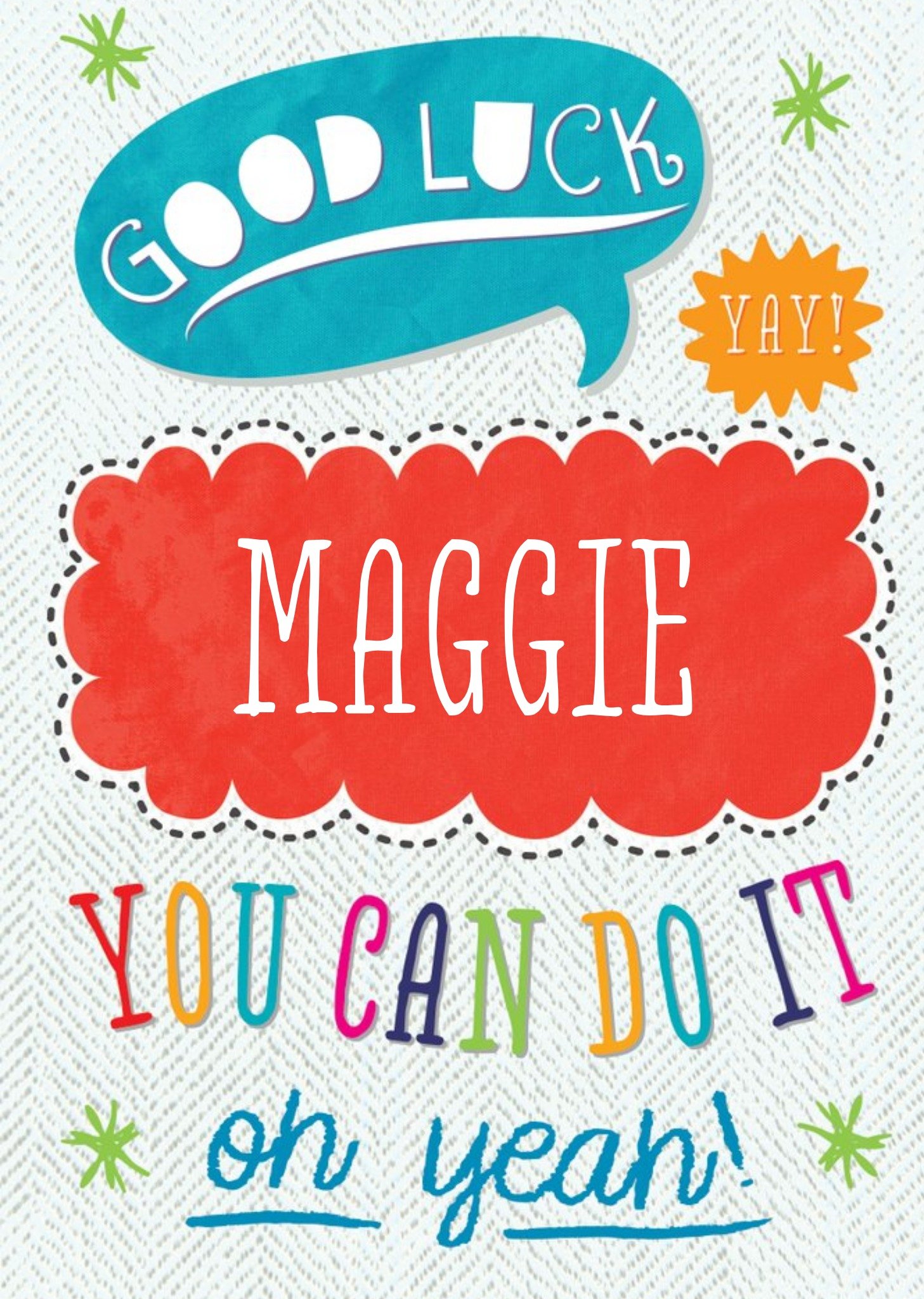 Personalised You Can Do It Can Do It Card Ecard