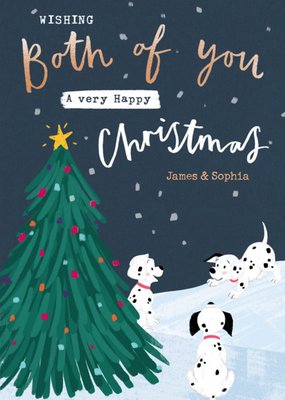Disney 101 Dalmatians To Both Of You Christmas Card