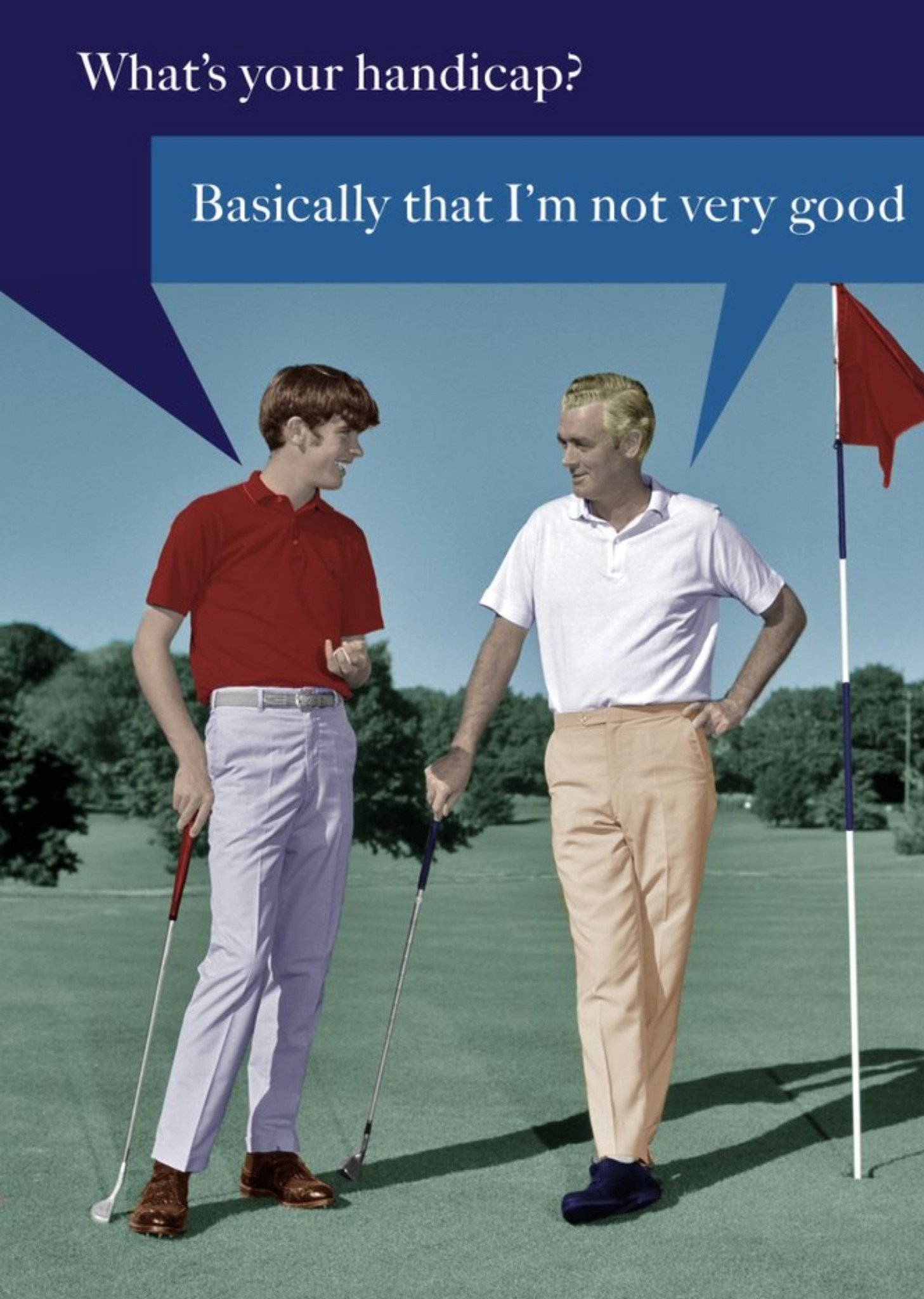 Moonpig Quitting Hollywood Game On Golf Funny Card, Large