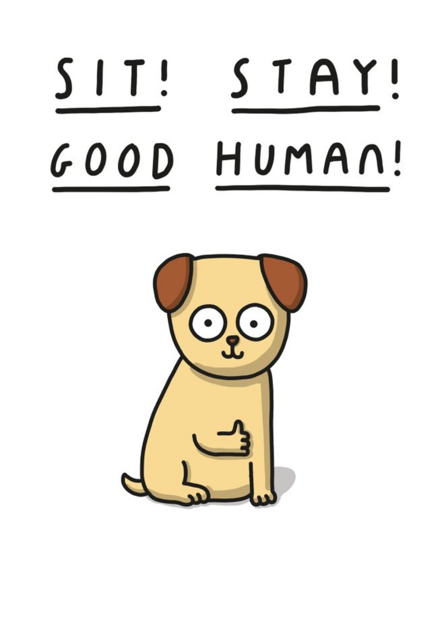 Mungo And Shoddy Good Human Thinking Of You Card