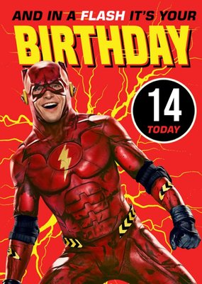 The Flash Movie 14 Today Birthday Card By Warner Brothers