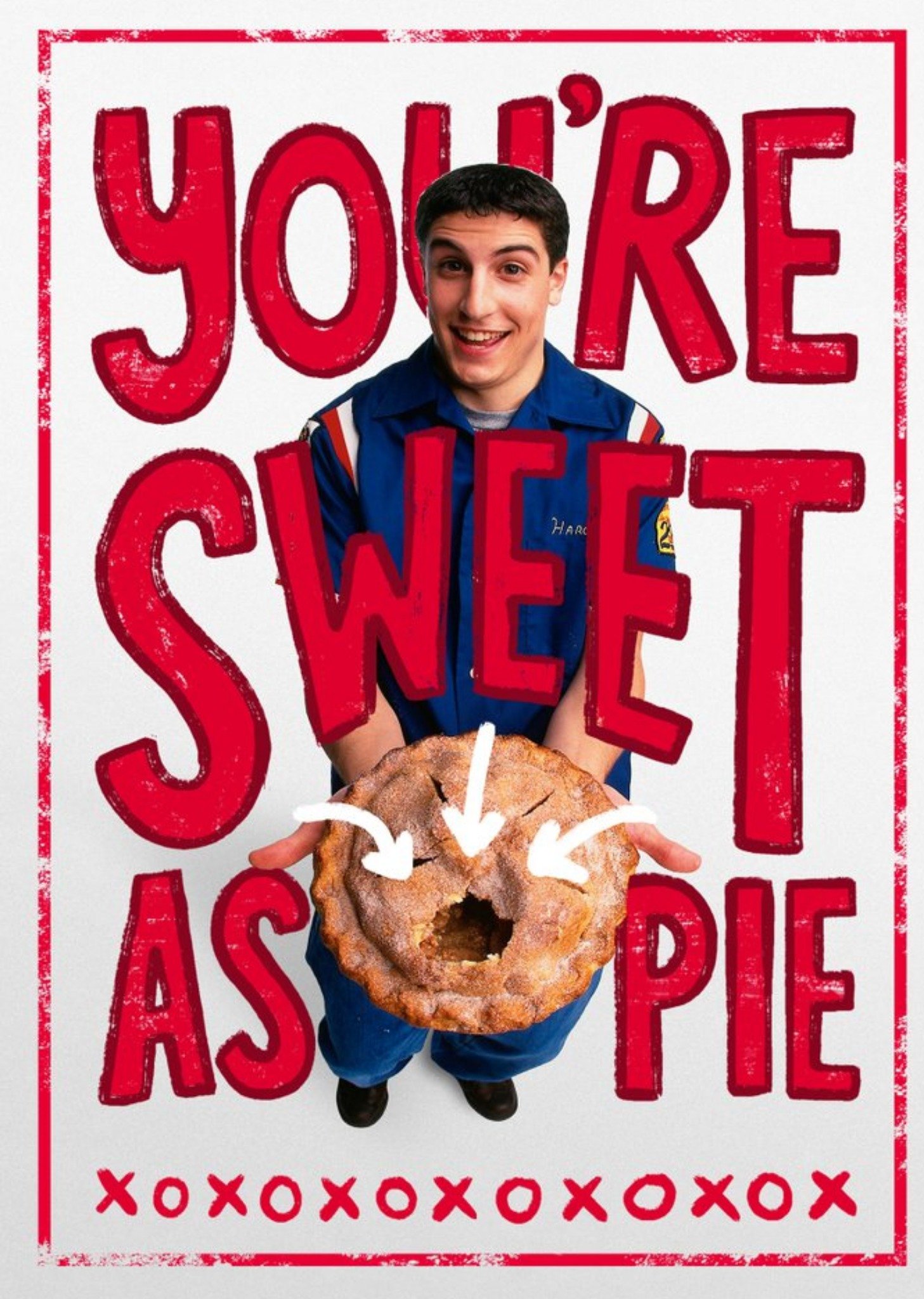 Moonpig American Pie Sweet As Pie Personalised Card, Large