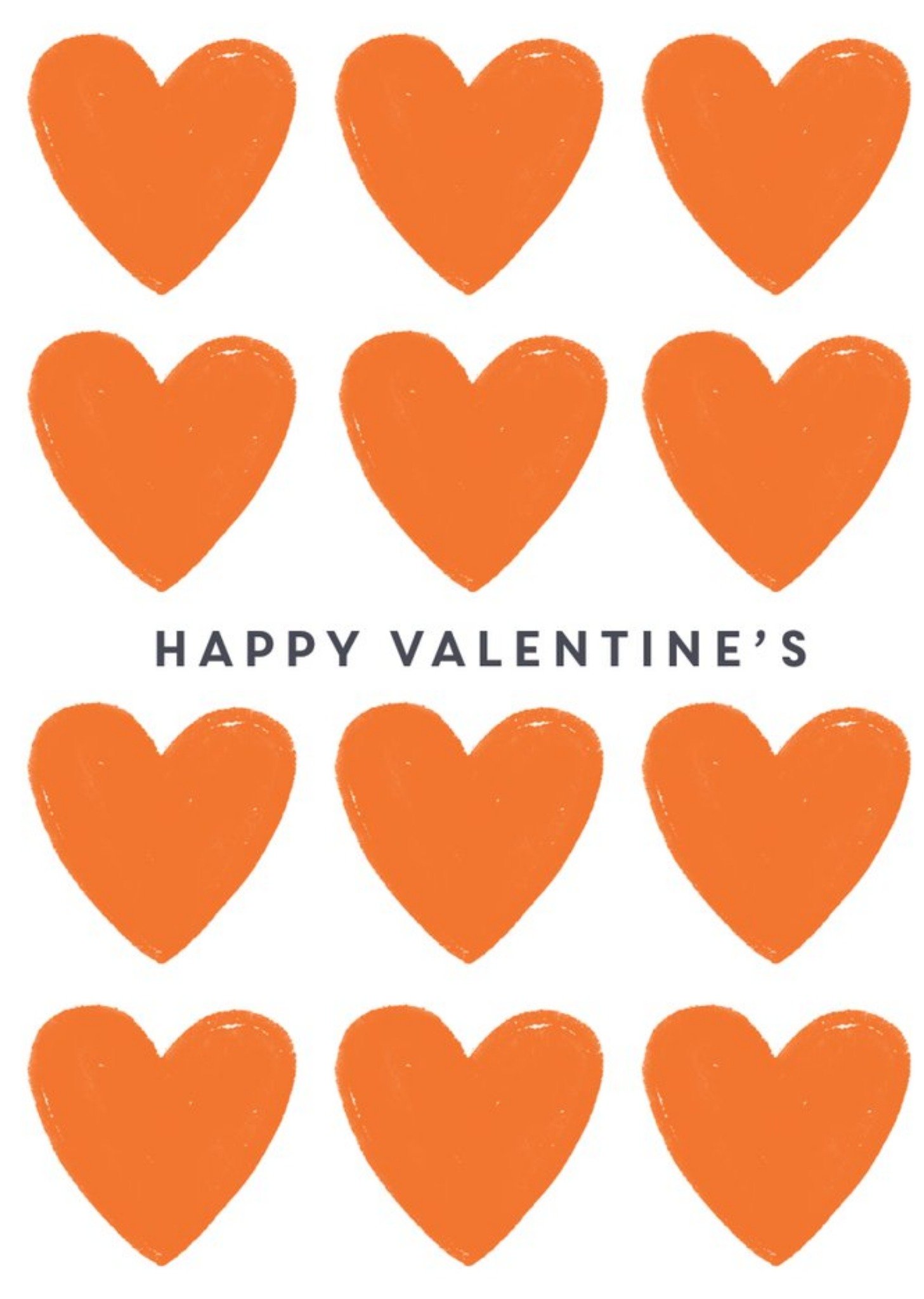 Moonpig Love Hearts Simple Happy Valentine's Card Ecard