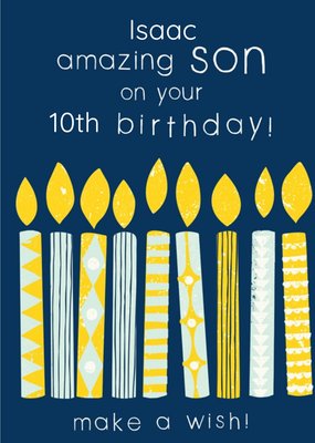 Pigment Candles Personalised Birthday Card
