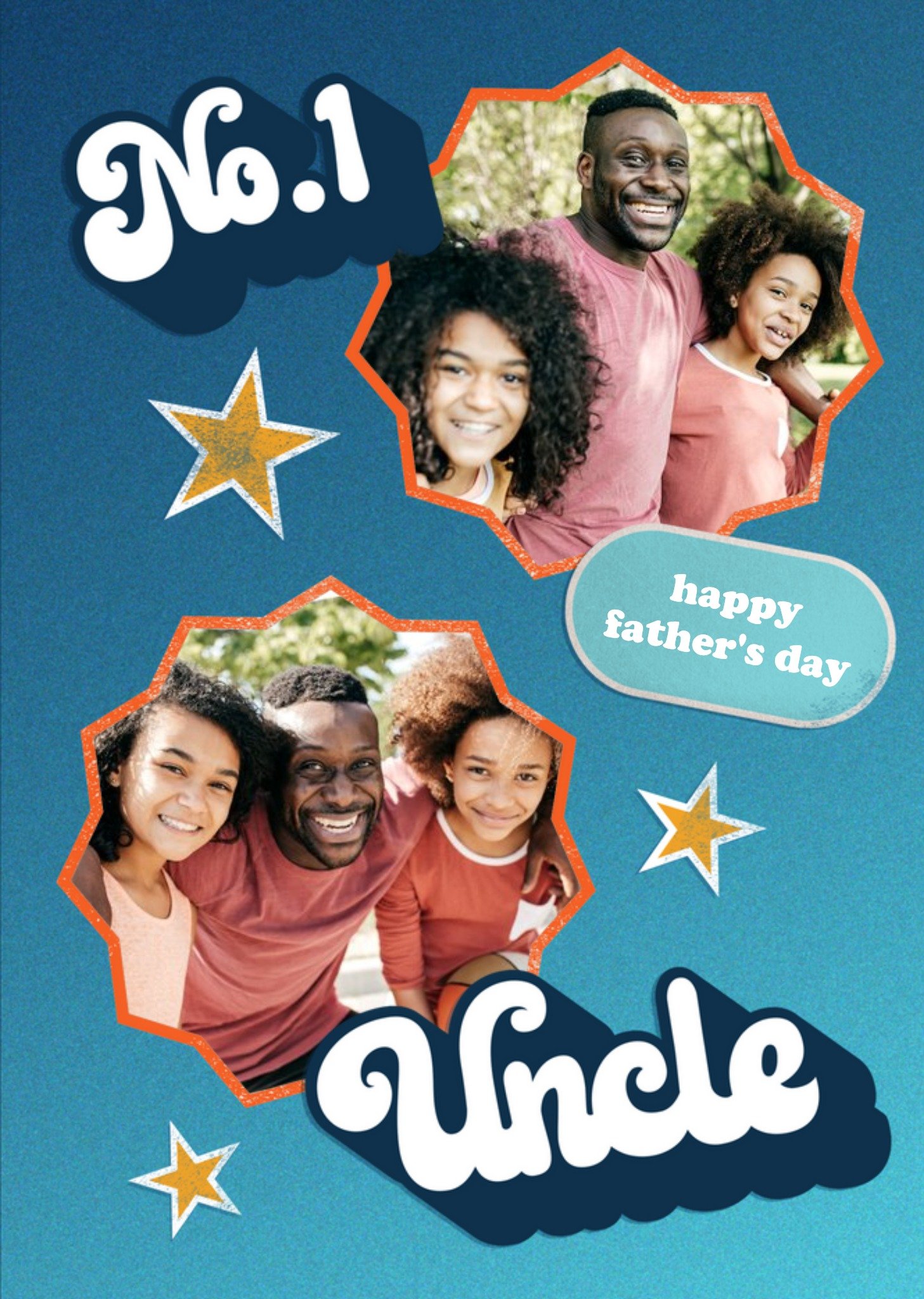 No 1 Uncle Photo Upload Father's Day Card