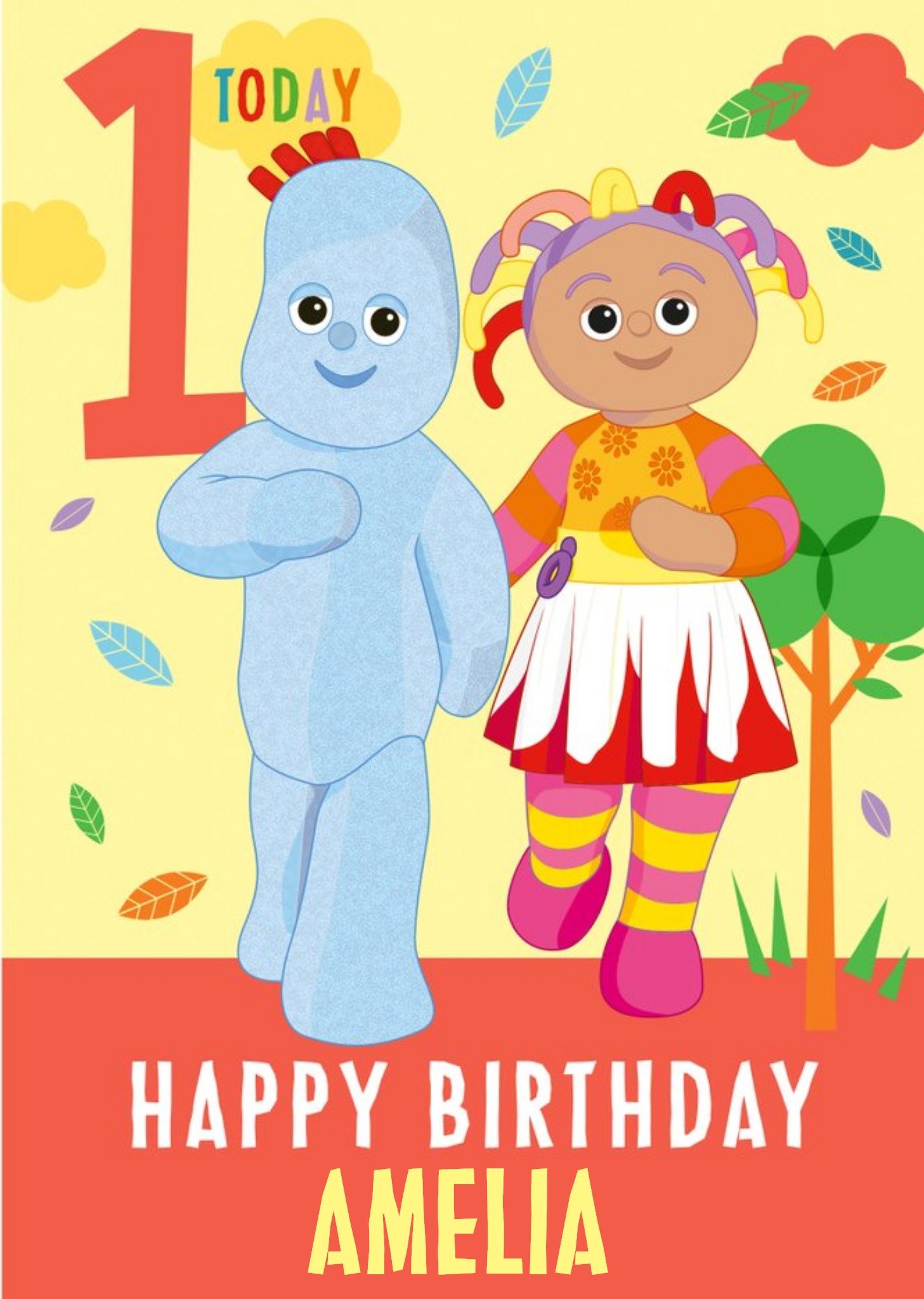 Other In The Night Garden - 1 Today Happy Birthday, Large Card
