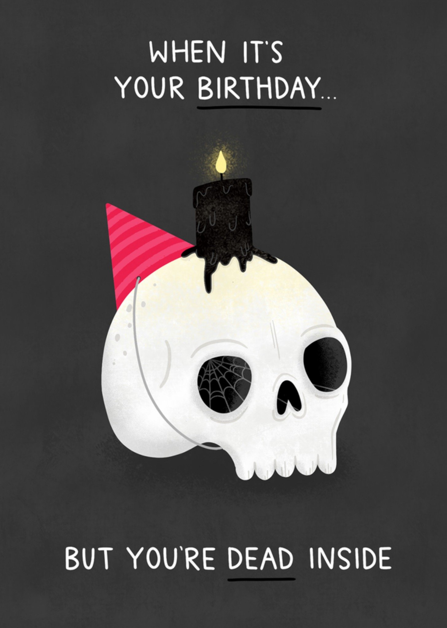 Moonpig When It's Your Birthday But Your Dead Inside Card Ecard