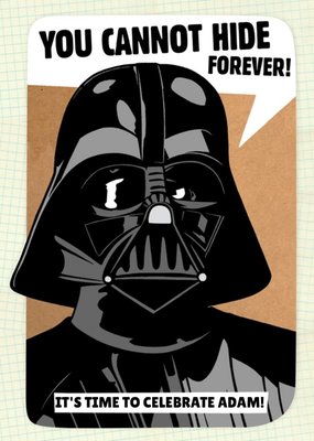 Star Wars Darth Vader Time To Celebrate Personalised Card