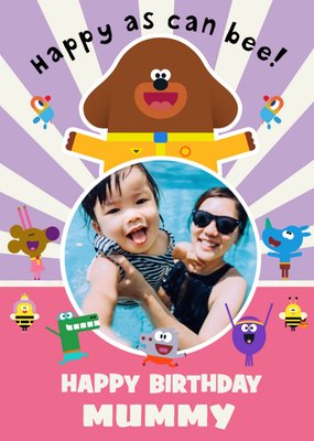 Hey Duggee Happy As Can Be Photo Upload Mummy Birthday Card