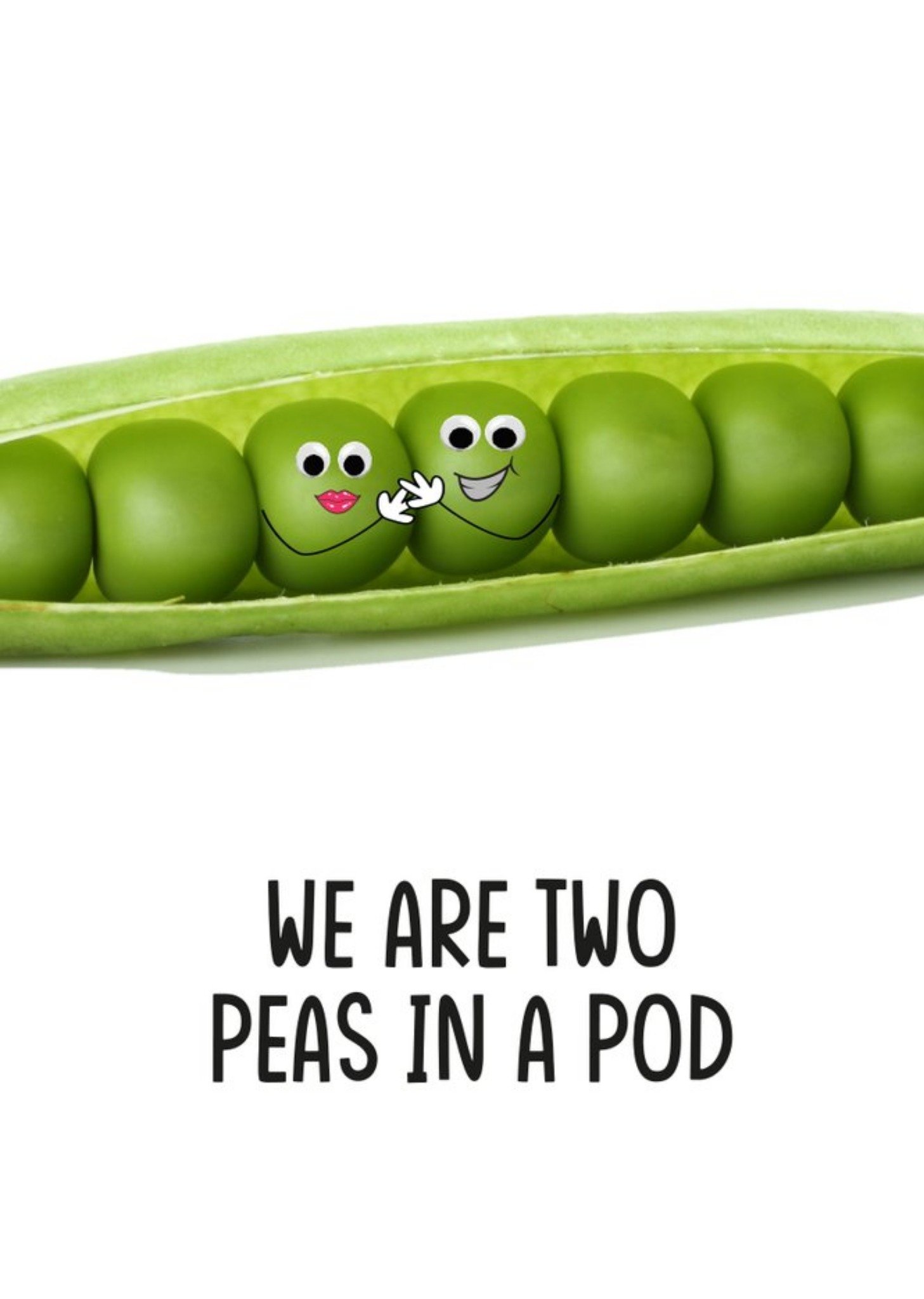 Filthy Sentiments Cute Photographic Two Peas In A Pod Anniversary Card Ecard