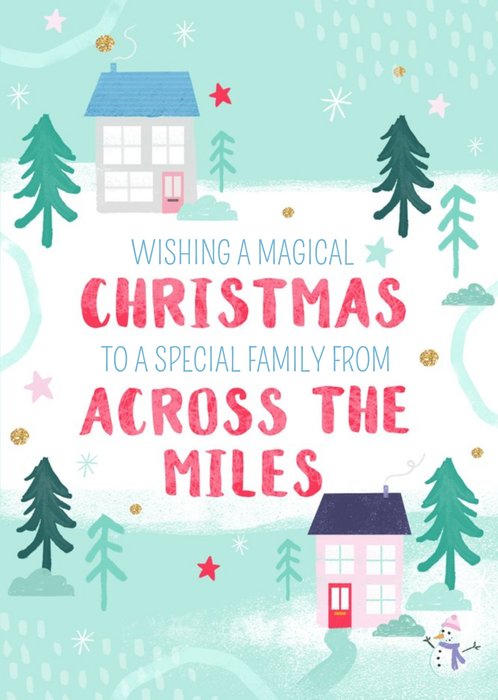 Wishing You a Magical Christmas From Across The Mile Card