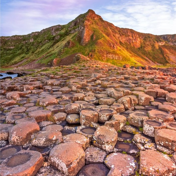 Photographic Image of the Giant's Causeway, Bushmills Card