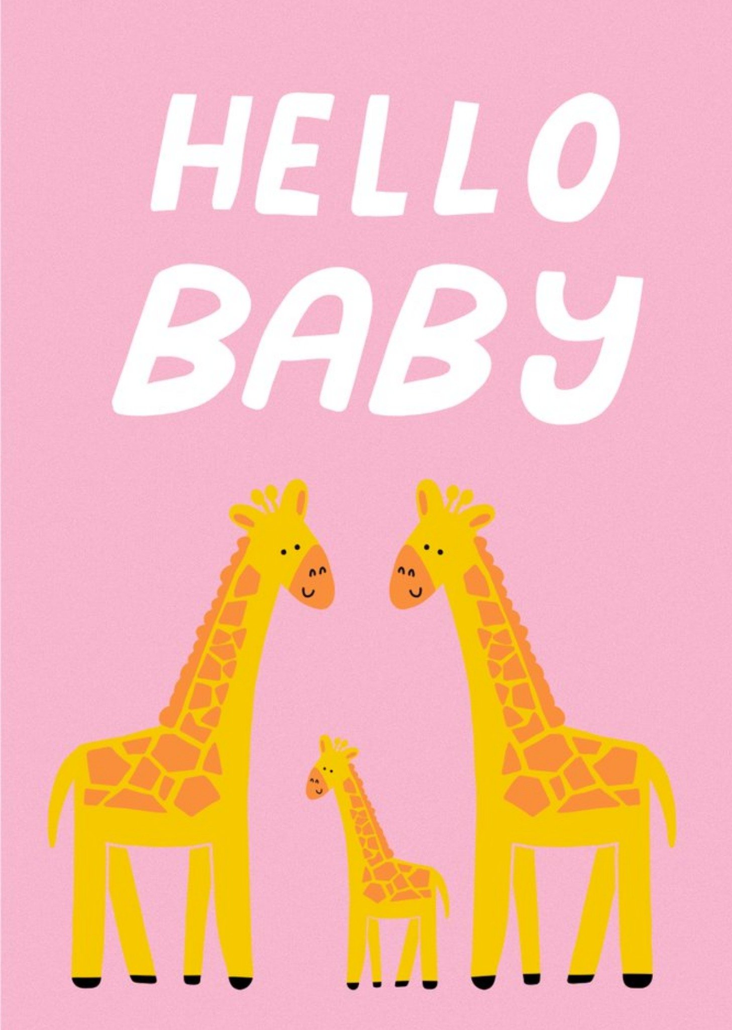 Megan Mcmahon Cute Illlustrated Giraffe New Baby Card Ecard