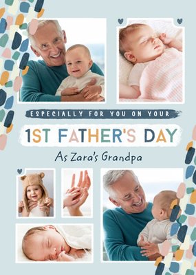 1st Father's Day Photo Upload Card