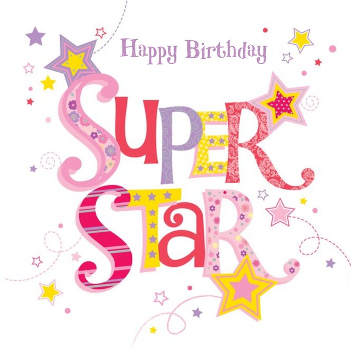 Happy Birthday Super Star Card | Moonpig