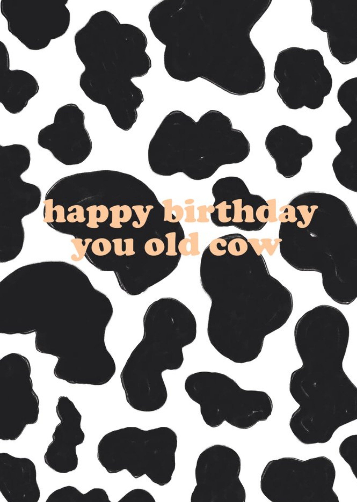 Moonpig Chloe Turner Happy Birthday You Old Cow Card, Large