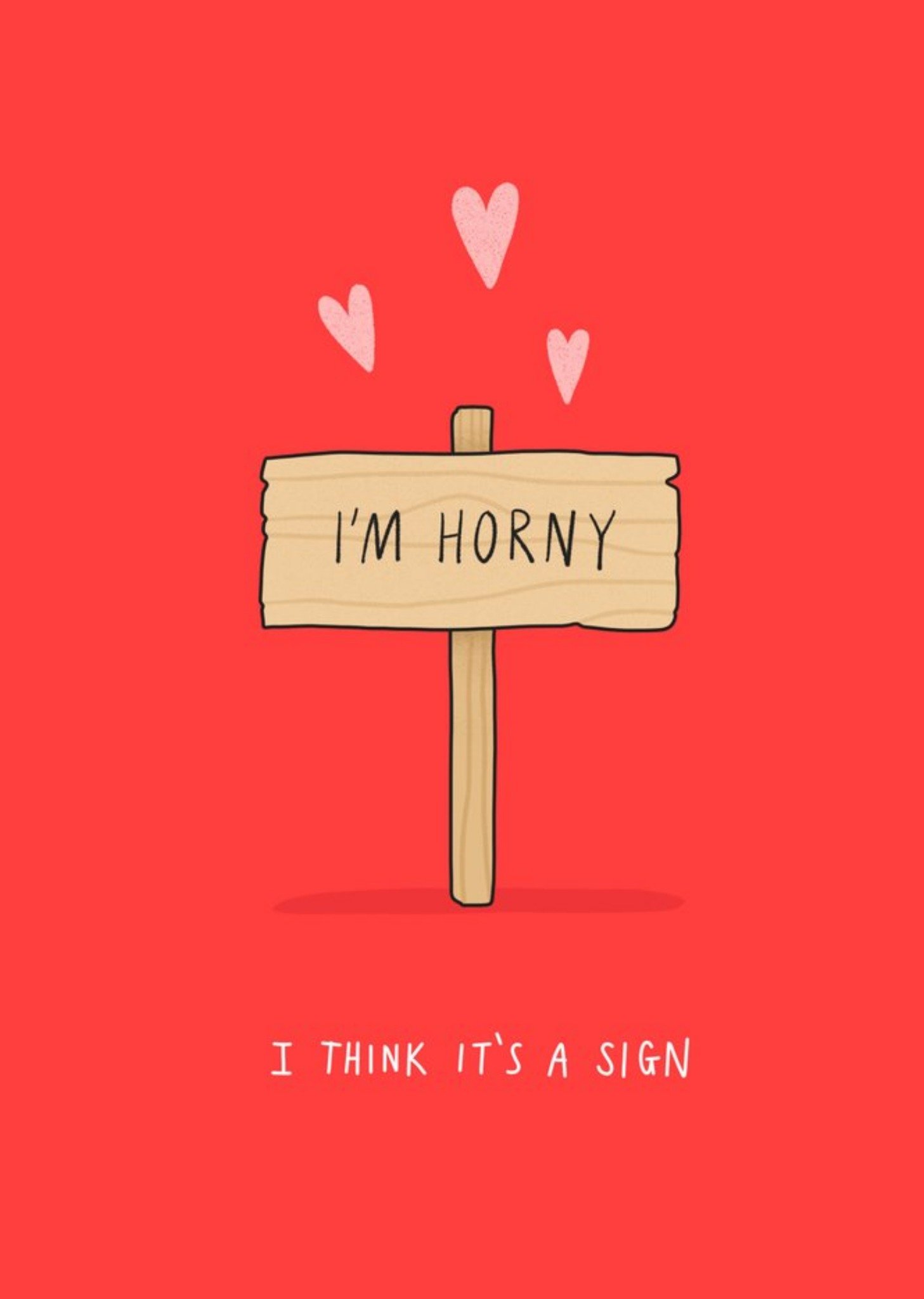 Funny Im Horny Card Ecard