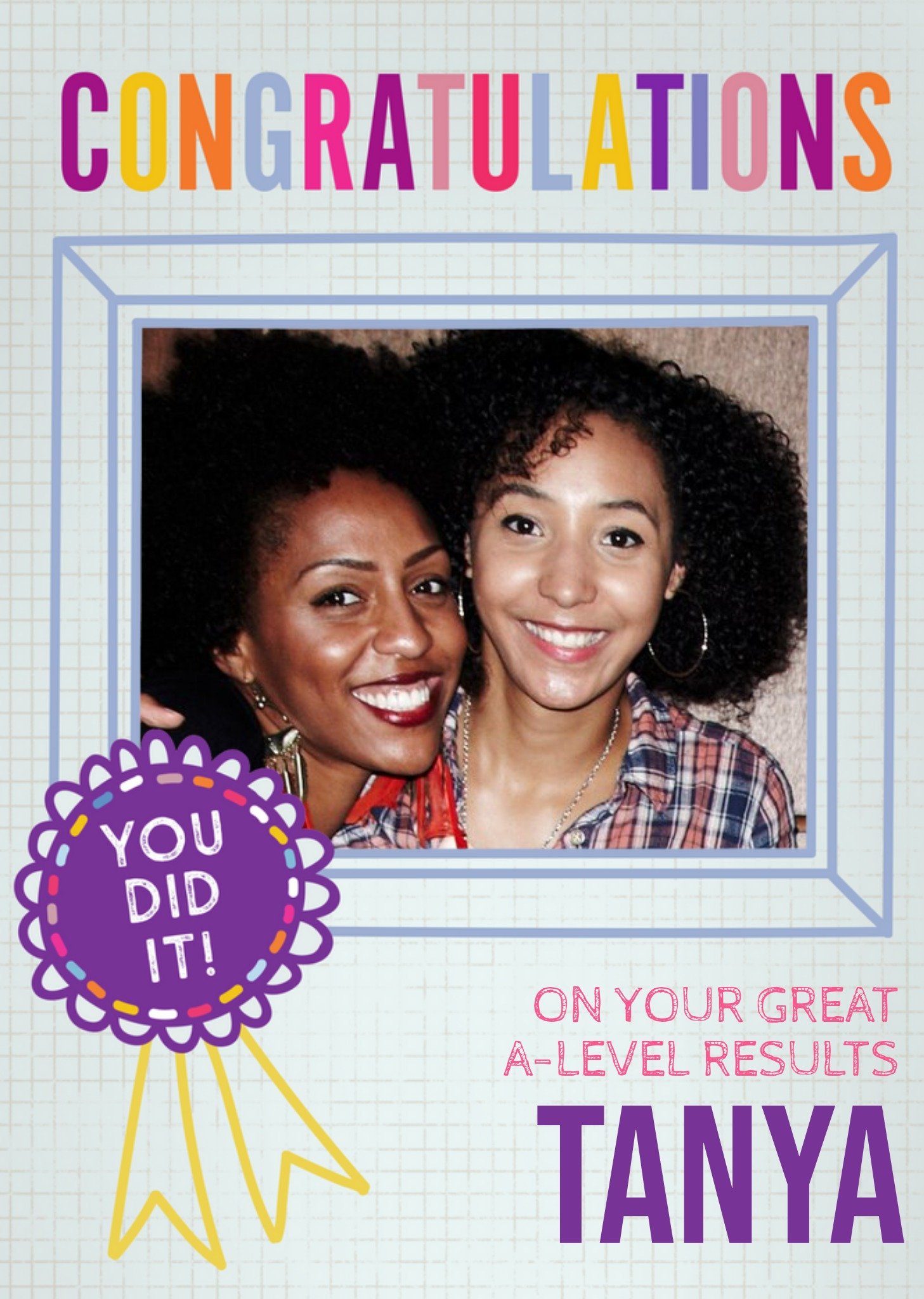 Photo Upload Congratulations On Your Great A Levels Card Ecard