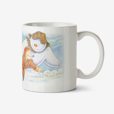 The Snowman Merry Christmas Grandson Personalised Mug