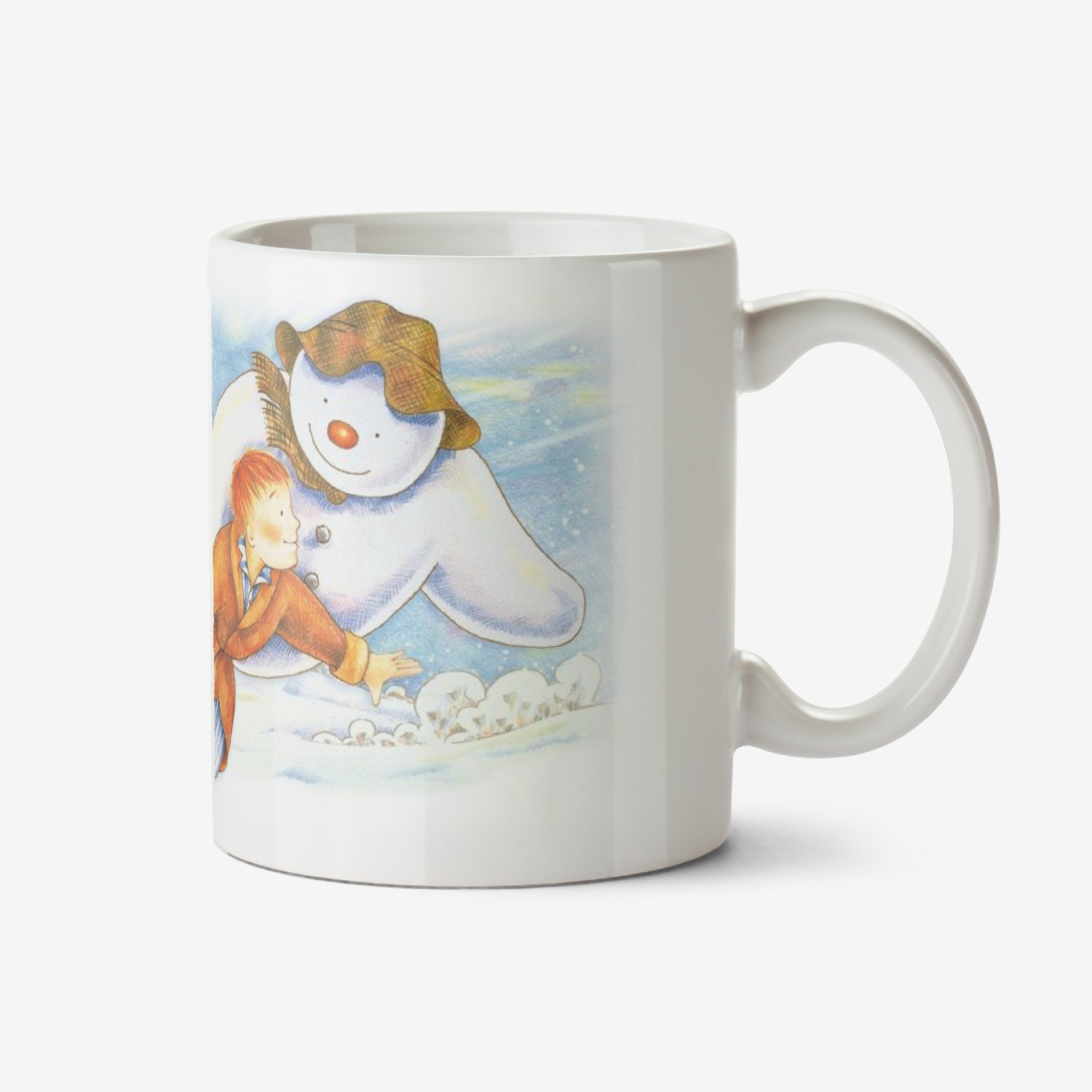 Moonpig The Snowman Merry Christmas Grandson Personalised Mug Ceramic Mug