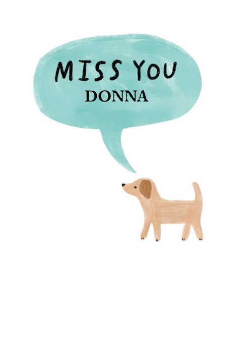 Pigment Personalised Miss You Card