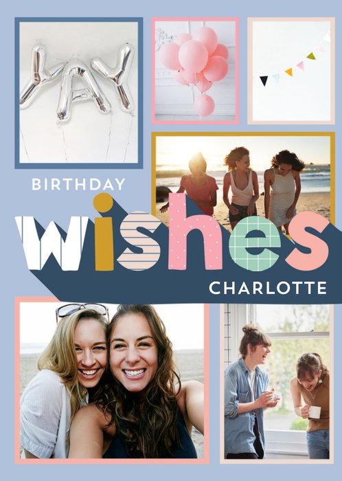 Birthday Wishes - Photo Upload Card