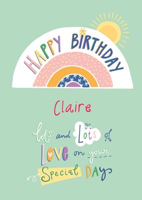 Happy Birthday Lots Of Love On Your Special Day Card