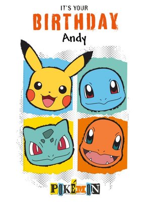 Danilo Pokemon Pikachu And Characters It's Your Birthday Card