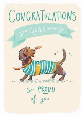Ling design - Congratulations card - So proud of you