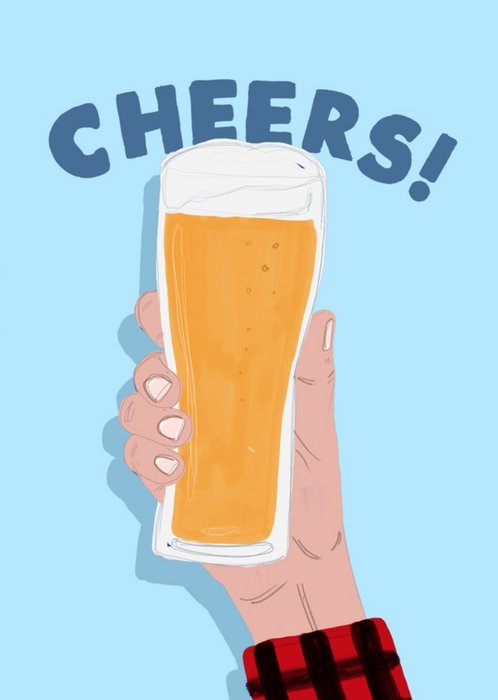 Jolly Awesome Beer Cheers Birthday Card
