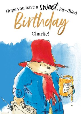 Paddington And Marmalade Sweet Joy Filled Birthday Card