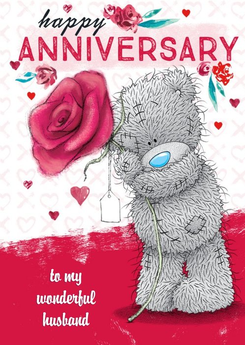 Tatty Teddy cute anniversary card - Husband