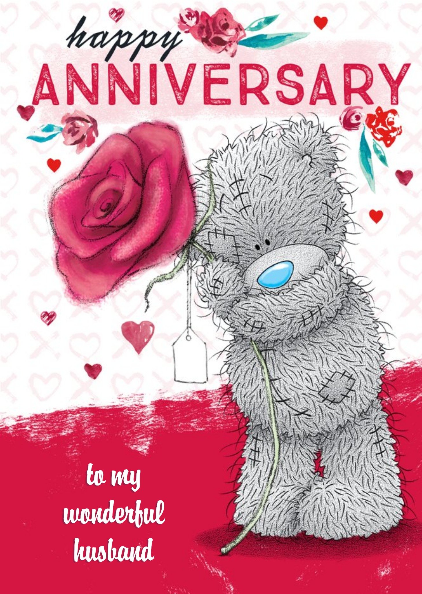 Me To You Tatty Teddy Cute Anniversary Card - Husband