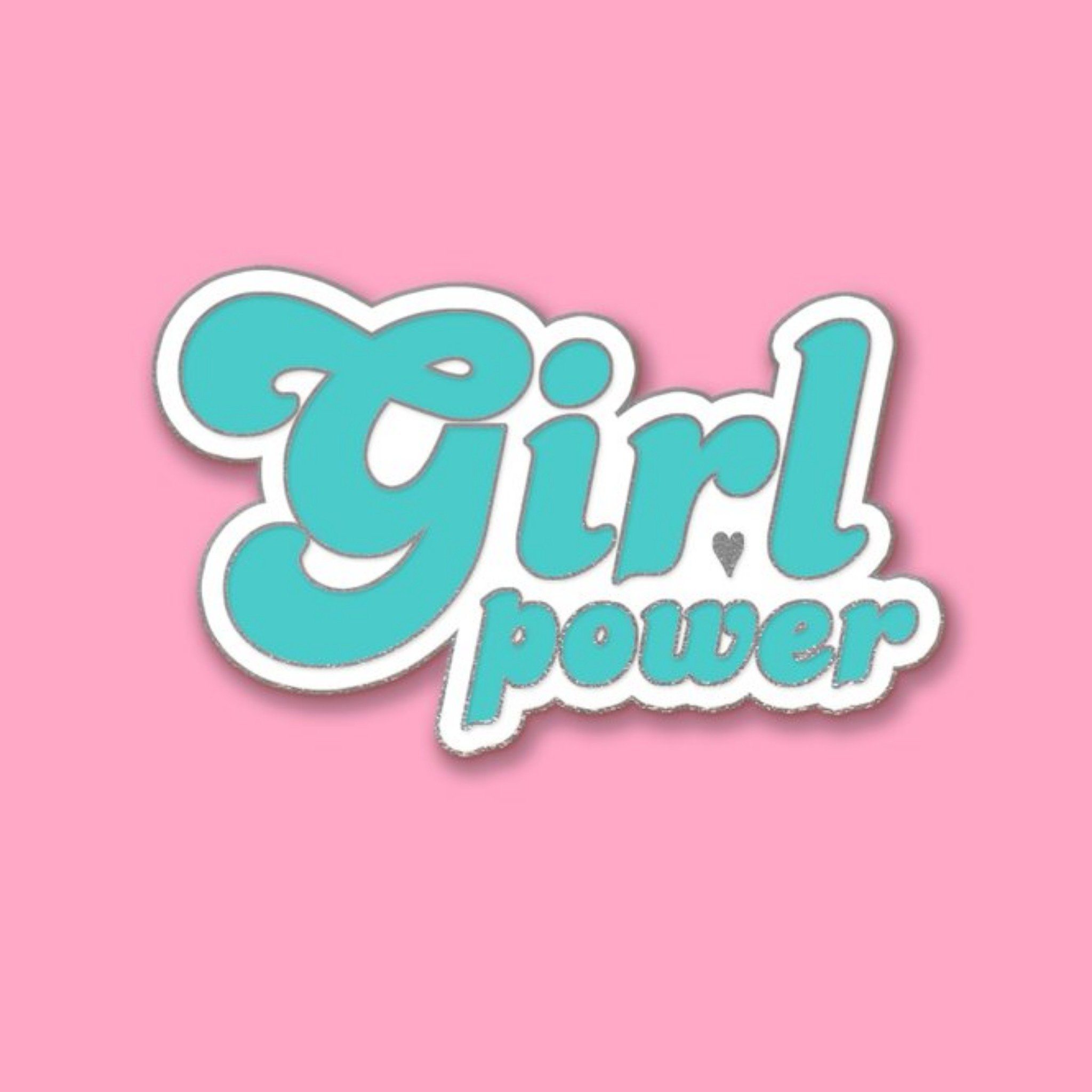 Moonpig Female Birthday Card - For Her - Girl Power - Pin Badge, Large