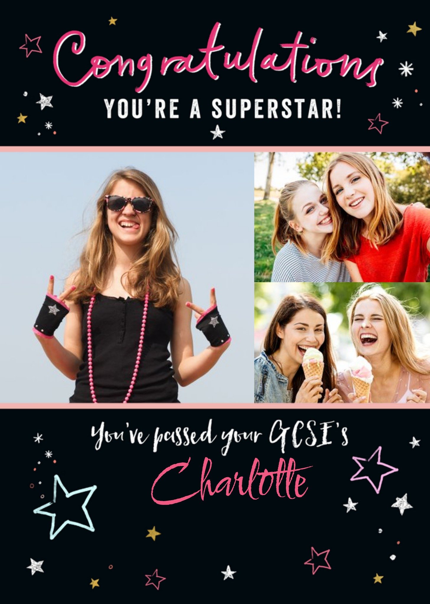 Cogratulations You're A Superstar Photo Upload Exams Card Ecard