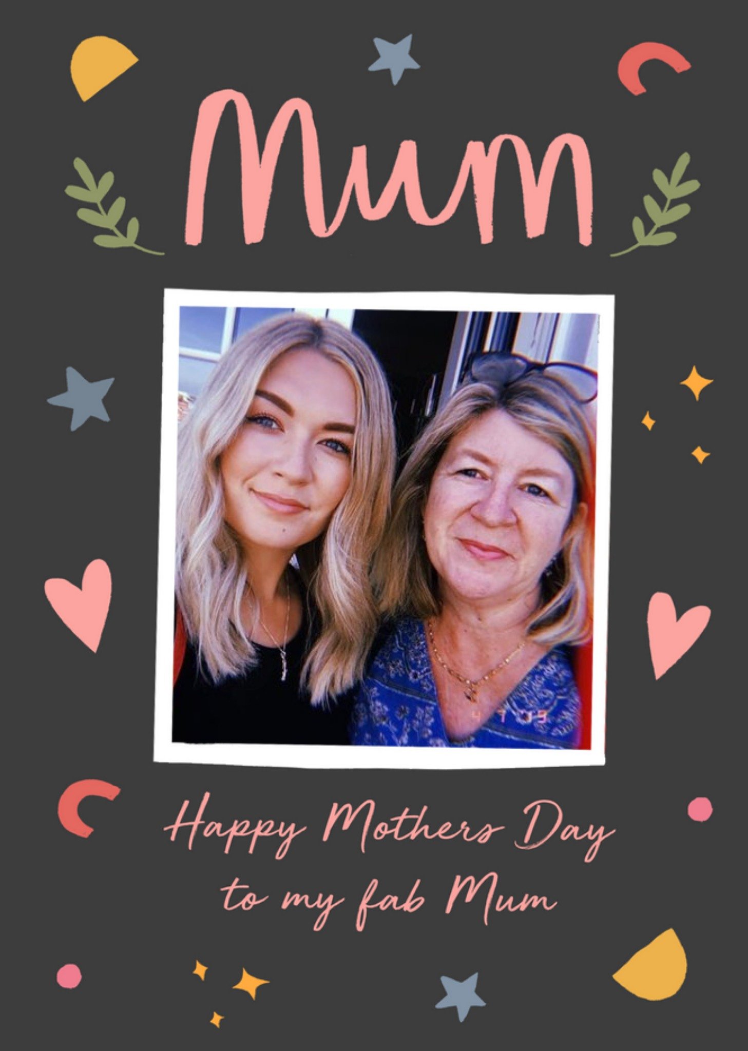 Photo Upload Illustration Mothers Day Card