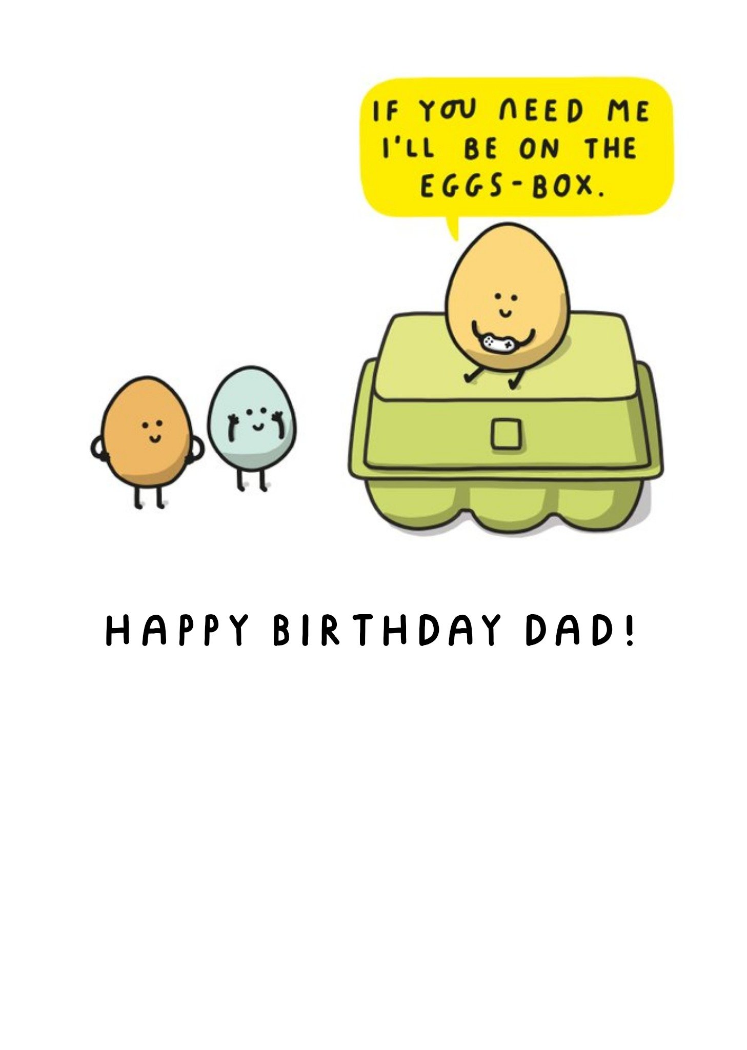 Moonpig Mungo And Shoddy Be On The Egg Box Birthday Gaming Card Ecard