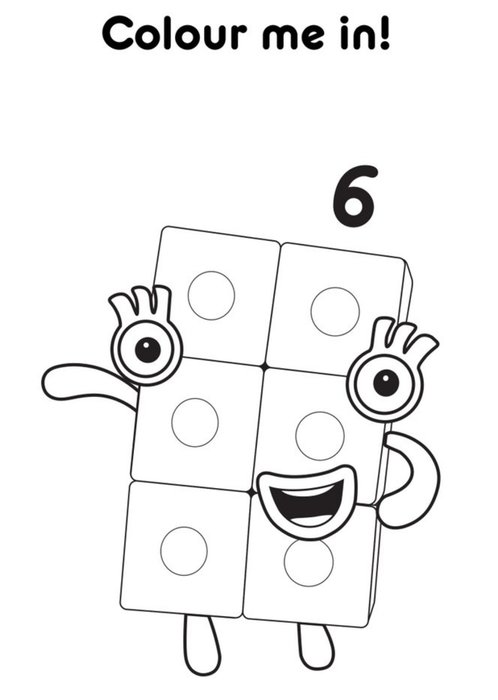 Numberblocks Time For Tricks 6th Birthday Card | Moonpig