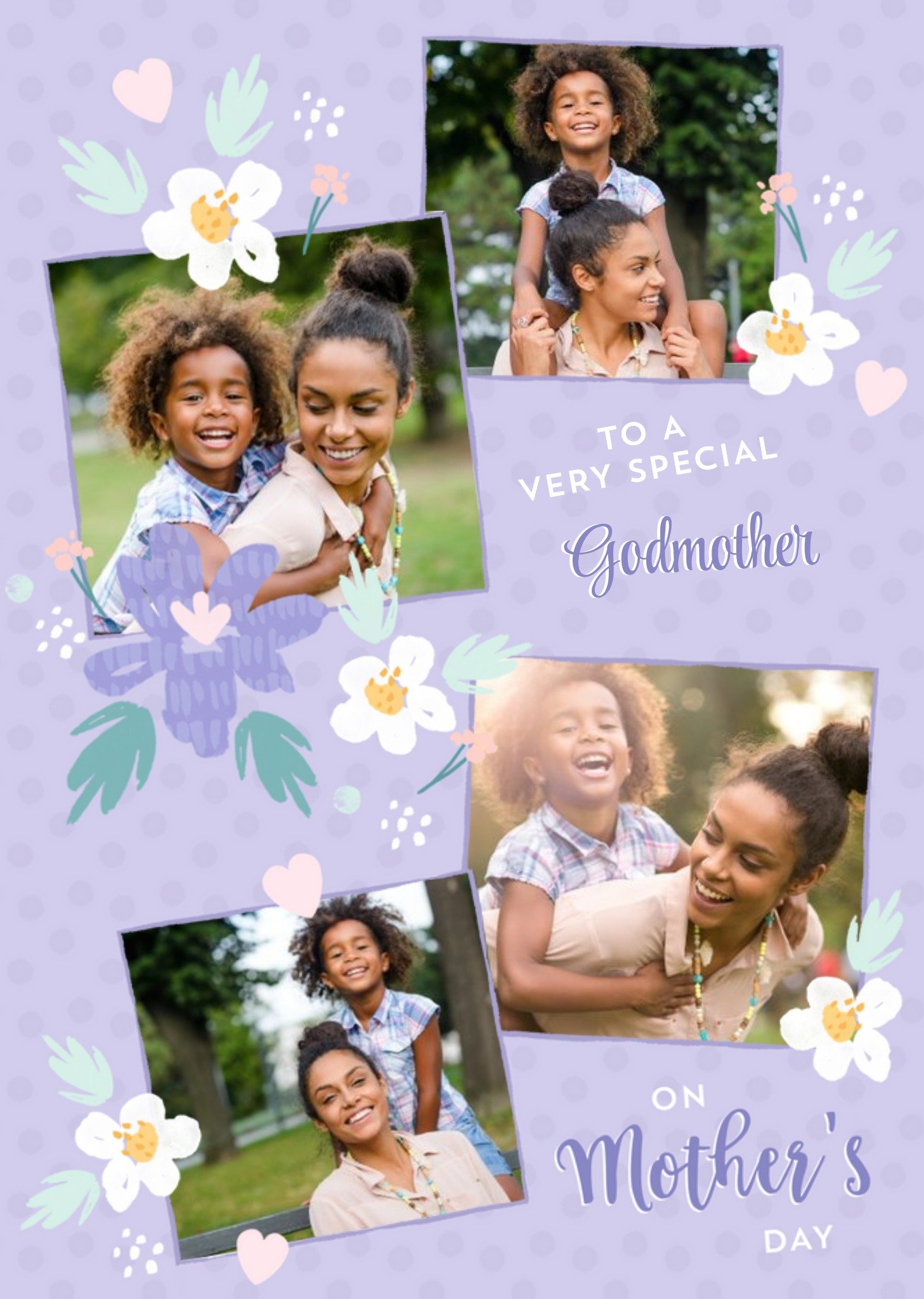 To A Special Godmother Cute Floral Mother's Day Card Ecard