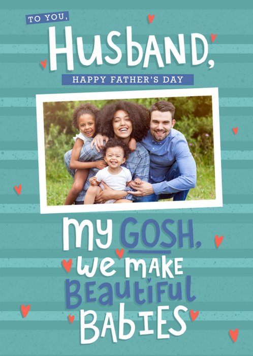 To You Husband Photo Upload Father's Day Card
