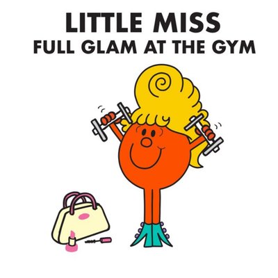 Little Miss Full Glam At The Gym Card
