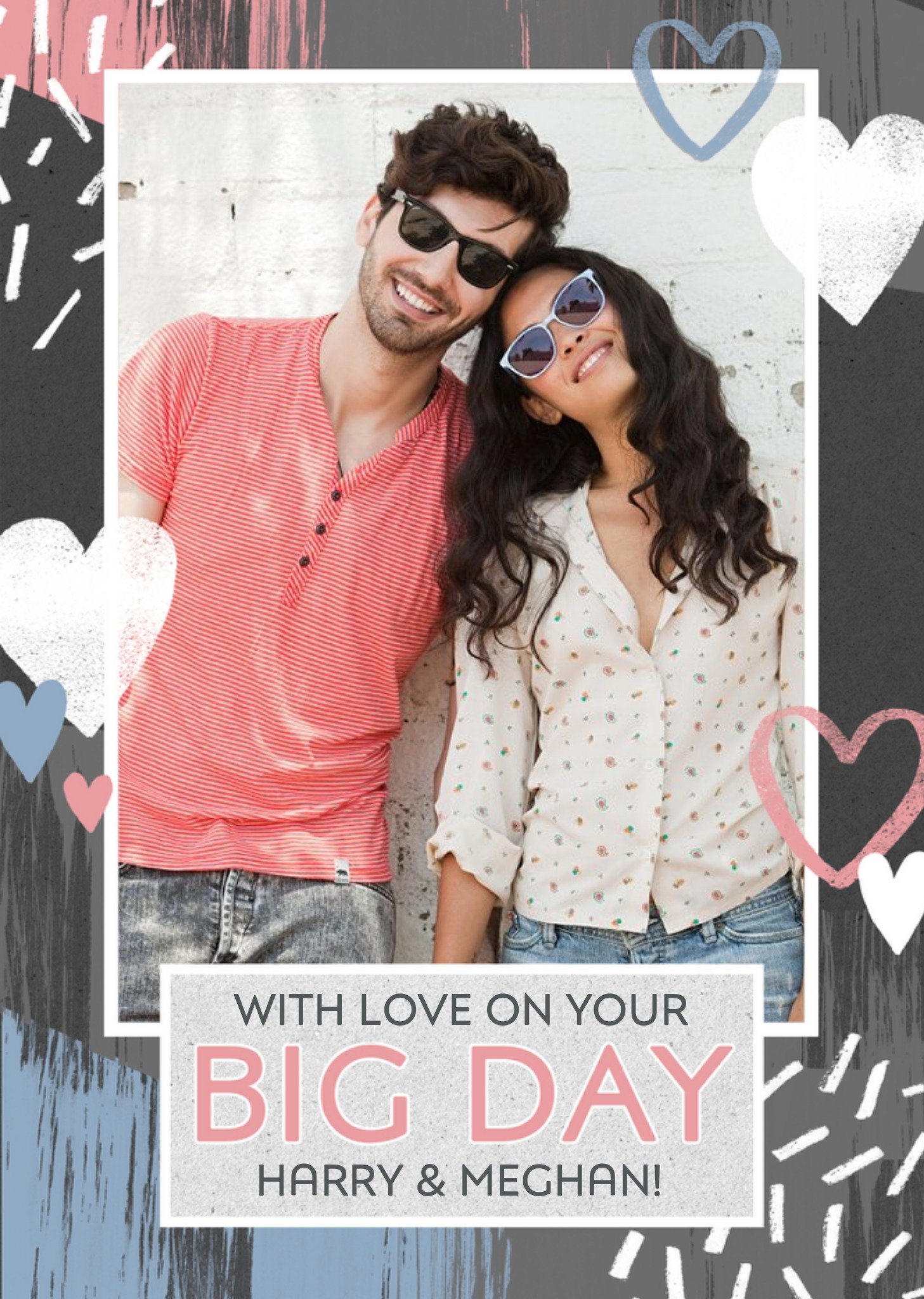 Personalised Photo Upload With Love On Your Big Day Card Ecard