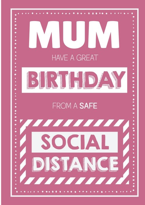 Jam and Toast Safe Social Distance Birthday Card For Mum