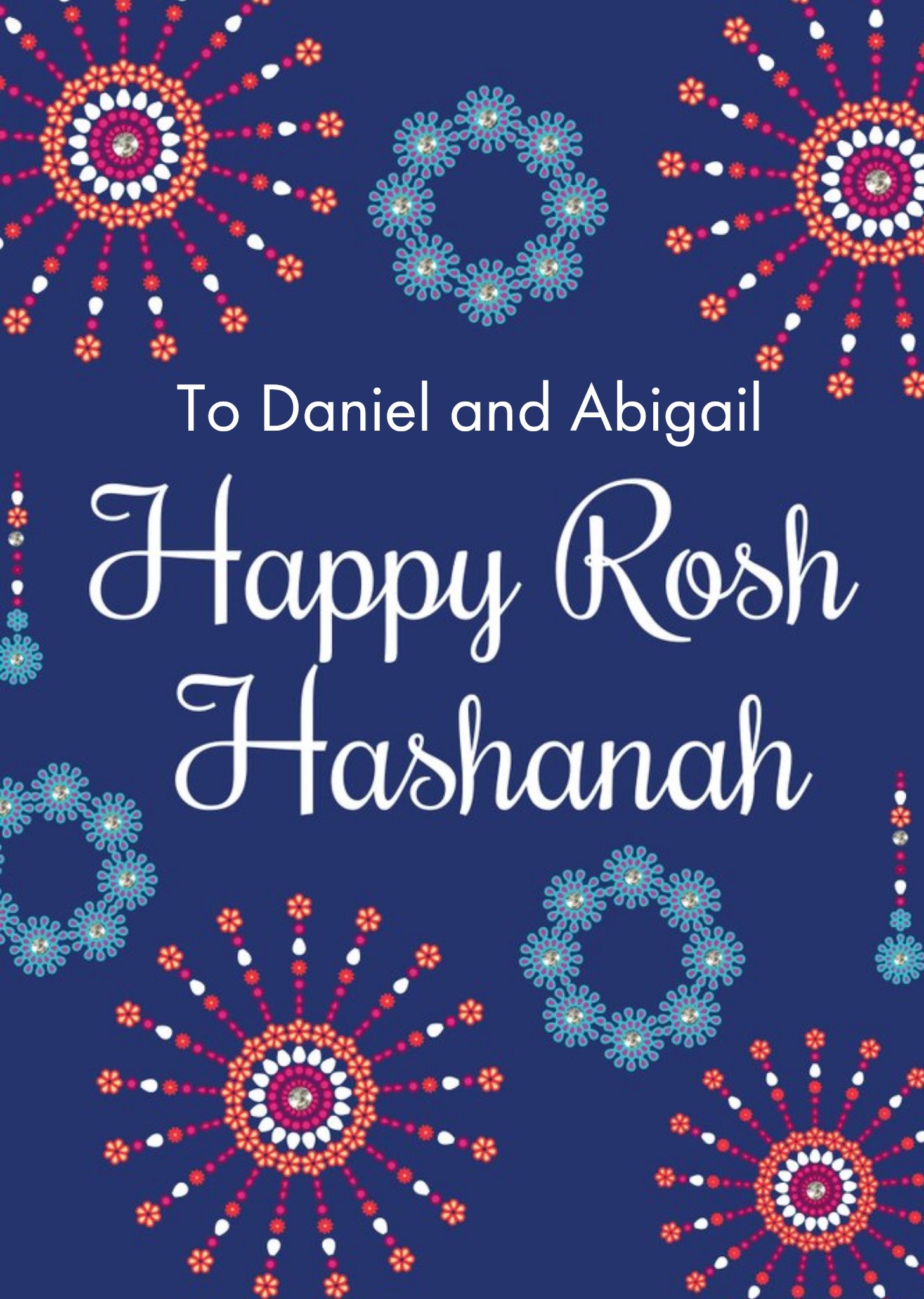 Eastern Print Studio Eastern Print Happy Rosh Hashanah Card, Large